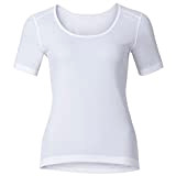 Odlo Damen CUBIC Kurzarm-Shirt mit Rundhals, White - Snow White, M