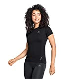 Odlo Damen MERINO 200 Baselayer T-Shirt mit Rundhals, Black - Black, M