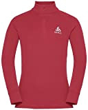 Odlo Kinder ACTIVE WARM ECO Baselayer Langarm-Shirt mit 1/2 Reißverschluss & Stehkragen, Deep Claret, 104