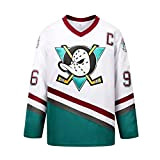 OMRIHAN Filmversion Conway Mighty Ducks Eishockeytrikot,Genähte Buchstaben und Zahlen,Herren-Sweatshirts Atmungsaktives Langarm-T-Shirt,Hip-Hop-Kleidung,Party-Sweatshirt (S-XXXL)