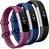 Onedream Armband Kompatibel für Fitbit Alta HR Ace Band Silikon Schwarz Blau Fuchsie