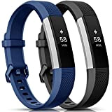 Onedream Armband Kompatibel für Fitbit Alta HR Ace Band Silikon Schwarz Blau