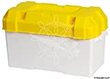 Osculati Batteriekasten, Moplen weiß/gelb 120 A