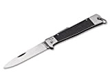 Otter Unisex – Erwachsene Mercator-Messer Räuchereiche Taschenmesser, schwarz, 20,0 cm