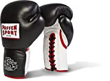 Paffen Sport PRO Heavy Hitter Boxhandschuhe für das Sparring; schwarz/weiß/rot; 14UZ