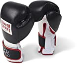 Paffen Sport PRO Performance Boxhandschuhe für das Sparring; schwarz/weiß/rot; 14UZ