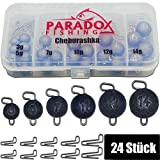 Paradox Fishing Cheburashka Blei Set I 24 Bleie (3g/5g/7g/10g/12g/14g) je 4 Stück mit Box (55 teilig) I Blei für Offset ...