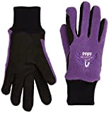 Pfiff 101657 Kinder Handschuhe Fleece, warme Fleecehandschuhe, Kinderhandschuhe, Schwarz / Lila 12 Jahre