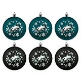 Philadelphia Eagles Boelter Brands NFL Christmas Baubles, Set of 6