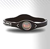 Power Balance PowerBalance Silicone Wristband Armband Black-White XL