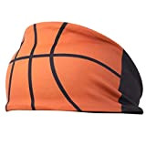 PRETYZOOM 1Pc Sport Stirn Schweißband Basketball Kopfband Schweißband für Yoga Laufen Fitness Training Fitnessstudio Übung (Orange)