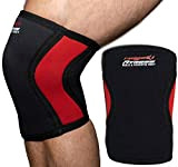 Raigeki Fitness Kniebandage 7mm Neopren [2er Set] Knee Sleeves (+ Trainingspläne) auch für Ellenbogen, Kniestütze, Kniewärmer für Krafttraining, Crossfit, Bodybuilding ...