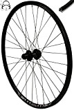 Redondo 26 Zoll Hinterrad Laufrad Fahrrad V-Profil Felge Schwarz 6-Loch Disc