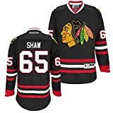 Reebok NHL Eishockey Trikot Jersey Premier Chicago Blackhawks Andrew Shaw #65 Black (XXL)