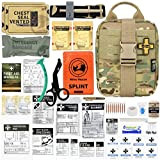 RHINO RESCUE IFAK Trauma Erste-Hilfe-Set Molle Medizinische Tasche für Auto, Zuhause, Reisen, Wandern (Multicolor PRO)