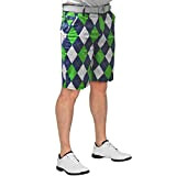 ROYAL & AWESOME HERREN-GOLFSHORTS - Mehrfarbig (Blues on the Green)-34" Waist
