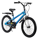 RoyalBaby Freestyle Kinderfahrrad Jungen Mädchen Fahrrad 20 Zoll Blau