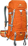 RucksackWasserdichter Wanderrucksack 50L/60L, Campingrucksack mit Regenschutz, Hochleistungs-Wandern, Reisen, Bergsteigen-Rucksack (Farbe: 06 Orange)
