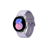Samsung Galaxy Watch5 Smartwatch, Gesundheitsüberwachung, Sportuhr, Lange Akkulaufzeit, Bluetooth, 40 mm, Silber, 1 Jahr Garantie [Amazon ausgeschlossen] – Version FR