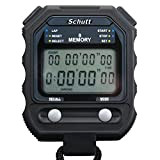 Schütt Stoppuhr PC-71 (8 Memory Speicher | Timer/Pacer | - Digital Profi Stoppuhr mit Druckpunktmechanik | spritzwasserfest |Trainer | Sportlehrer