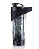 Shaker Proteinshake Blender Bottle 6500 rpm Starke Geschwindigkeit Tritan-BPA frei, 800ml Wiederaufladbarer Elektrischer Blender mit USB-Aufladung Protein Shaker(Schwarz)