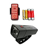 Sigma Sport LED Batterie Fahrradbeleuchtung AURA 25 / CUBIC Set 25 LUX / 400 m Sichtbarkeit batteriebetriebene Fahrradlampe + Rücklicht ...