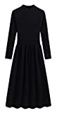 SJASD Strickkleid Rollkragen Damen Rollkragen Elegant Langarm Basic Pulloverkleider Für Herbst Und Winter Casual Dress(Size:S,Color:schwarz)