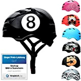 SkullCap® Skaterhelm Erwachsene Schwarz Black-8 - Fahrradhelm Herren ab 14 Jahre Größe 58-61 cm - Scoot and Ride Helmet Adult ...