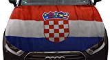 Sonia Originelli WM Motorhauben Überzieher Fußball Fan Auto Fahne Länder Flagge Farbe Kroatien