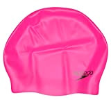 Speedo Unisex Silikon Schwimmkappe für Erwachsene Schwimmen Rosa Einheitsgröße