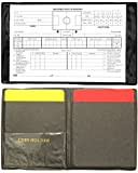 Sportikel24 Schiedsrichter-Etui – gelbe & rote Karte – mit Spielberichtsblock – für Fußball, Leichtathletik & andere Sportarten
