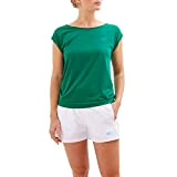 Sportkind Mädchen & Damen Tennis, Fitness, Sport T-Shirt Loose Fit, atmungsaktiv, UV-Schutz UPF 50+, Kurzarm, smaragd grün, Gr. 164