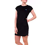 Sportkind Mädchen & Damen Tennis, Hockey, Loose Fit Kleid, atmungsaktiv, UV-Schutz UPF 50+, schwarz, Gr. S