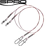 Spro Pike Fighter Wire Leader 1x7-2 Stahlvorfächer zum Hechtangeln Vorfach für Hecht Spinnvorfach zum Spinnfischen Stahlvorfach, Länge/Tragkraft:30cm - 9.1kg