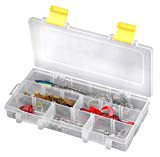 Spro Tackle Box 23x12,5x3,4cm - Tacklebox für Gummiköder & Jigköpfe, Angelbox für Gummifische, Kunstköderbox, Köderbox