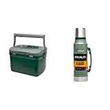 Stanley Adventure Outdoor Cooler 15.1L Grün - Camping Kühlbox - BPA-frei - Deckel fungiert auch als Sitz & Classic Vakuum-Flasche, ...