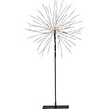 Star Erwachsene Leuchte 3D-LED-Standstern"Firework", schwarz, circa 25x50 cm, 710-02-1