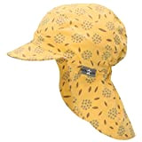 Sterntaler Mädchen Schirmmütze mit Nackenschutz Hortensie Sonnenhut, gelb, 49