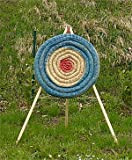 Stronghold Set Zielscheibe inkl. Ständer Bogenschießen für Erwachsene & Kinder/ Stroh Ziel für Pfeil und Bogen