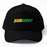 Subway Logo Baseball Cap Hut einfarbig Fisch Bedruckt Hip Hop Snapback Cap Jungen Damen Sonne Herren schwarz lässig