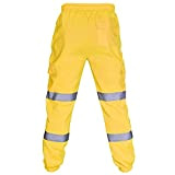SUCES Männer Sporthosen Herren Modisch Klassisch Hosen Mode Outdoor Freitzeithose Beiläufige Lose Streetwear (Gelb,S)