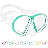 Supertrip Taucherbrille Kinder (6-14 Jahre), Tempered Glass Schwimmbrille Kinder Tauchmaske Schnorchelmaske für Jungen Mädchen