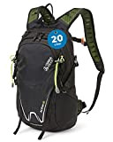 Terra Peak Active 20 Wanderrucksack 20L Damen Herren Erwachsene schwarz klein - Trekking-Rucksack ergonomisch - Outdoor Daypack Tagesrucksack wasserdicht - ...
