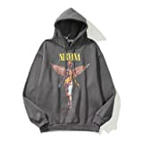 TJXGZ Kanye Omari West Dark High Street Nirvana Angel Distressed Hoodie Sweater Hip Hop Sport Pullover Loose Couple All-Match Damen ...