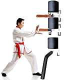 Tragbarer Wing Chun Dummy, Wandmontage Wing Chun Dummy, Kampfsport-Training Wooden Dummy, mit Federarmen, für Baum oder weiche Objekte