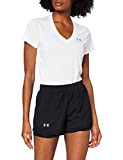 Under Armour Damen Kurz Fly by 2.0 2-In-1-Shorts, Black/Reflective (001), M, 1356200-001