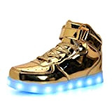 Unisex Kinder LED Schuhe 7 Farbe USB Aufladen LED Leuchtend Outdoor Sportschuhe Low Top Atmungsaktives Ultraleicht Wasserdicht Laufschuhe Gymnastik Turnschuhe ...