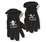 Upsolut FC St. Pauli - Totenkopf Handschuhe Fleece, schwarz, Grösse L/XL