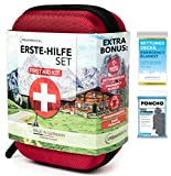 URBAN MEDICAL Premium Erste Hilfe Set aus Deutschland in DIN 13167 | Gratis Regenponcho + Rettungsdecke | Verbandskasten | Camping ...