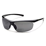 Urbanium Eyewear Modell Nizza – Sportsonnenbrille in schwarz - polarisierend mit unauffälligen Lesefenster im unteren Bereich der Gläser mit Addition ...